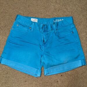 GAP Vibrant Blue Casual Shorts